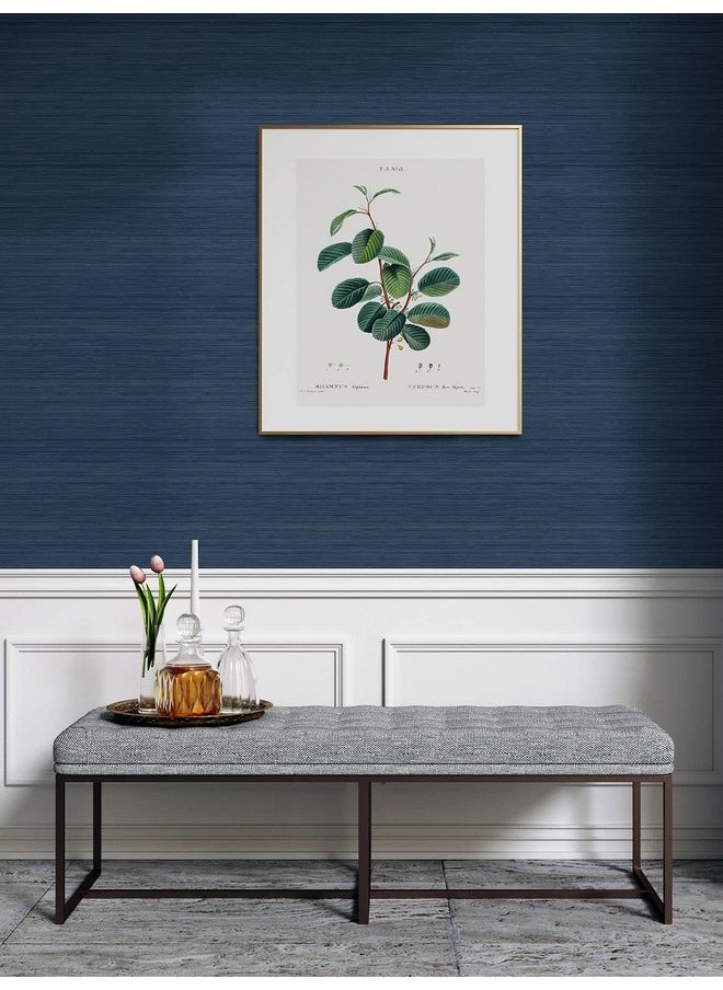 NuWallpaper Nus3959 Indigo Crossweave Peel & Stick String Wallpaper Blue  - Image 2