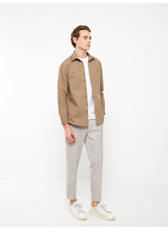 LC WAIKIKI - Slim Fit Long Sleeve Gabardine Men's Shirt - Image 1