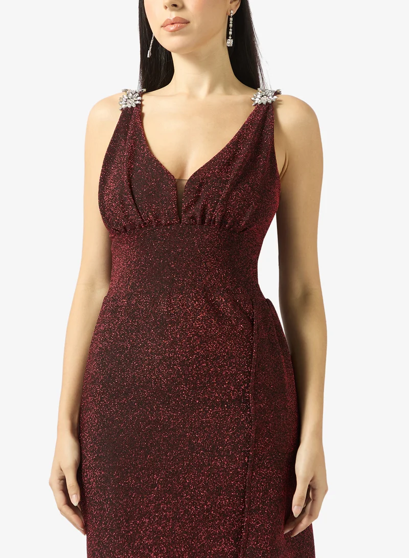 Ella Limited Edition  Shimmer Dress With Trail for Women | Best Price UAE