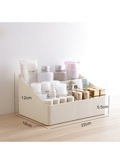 wolpin Makeup Jewelry Organiser Cosmetic Makeup Lipstick Storage Box Plastic Case Holder Skin Care Products For Dressing Table (22 X 16 X 12 Cm), White - pzsku/Z7000BFDC73CFA0E0A027Z/45/_/1738306504/a39f0c41-492f-444e-b8de-d2cd9443b1f6