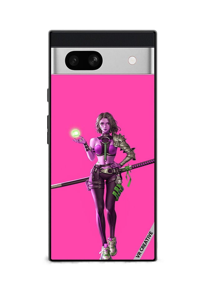 VR CREATIVE Protective Case Cover For Google Pixel 7a Fantasy Girl Design Multicolour - Image 1
