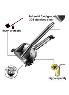 TEGRILO Manual Fruit Squeezer Juicer Stainless-Steel Heavy-Duty Hand Press Perfect for Lemon Orange Water melon Pomegranate Juice Extraction  - Image 2