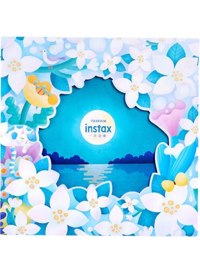 Instax Fuji Instax Instant Camera, One-Step Imaging Camera, Mini12 Deluxe Gift Box, Moonlight Jasmine, Includes 10 Sheets Of Fafa Floral Border Film - Image 1