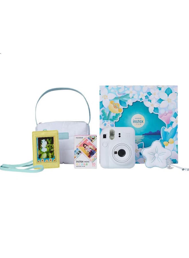 Instax Fuji Instax Instant Camera, One-Step Imaging Camera, Mini12 Deluxe Gift Box, Moonlight Jasmine, Includes 10 Sheets Of Fafa Floral Border Film - Image 3