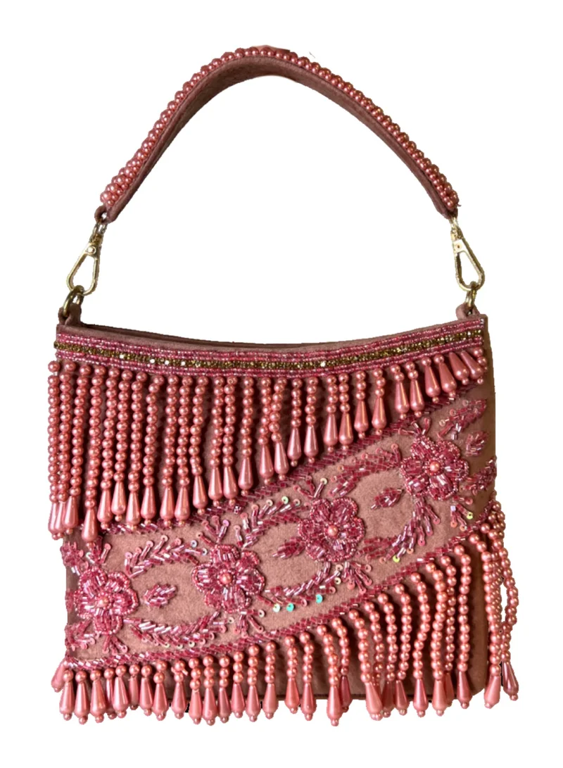 براثن هارشا الرائعة Embroidered Flower Handbag