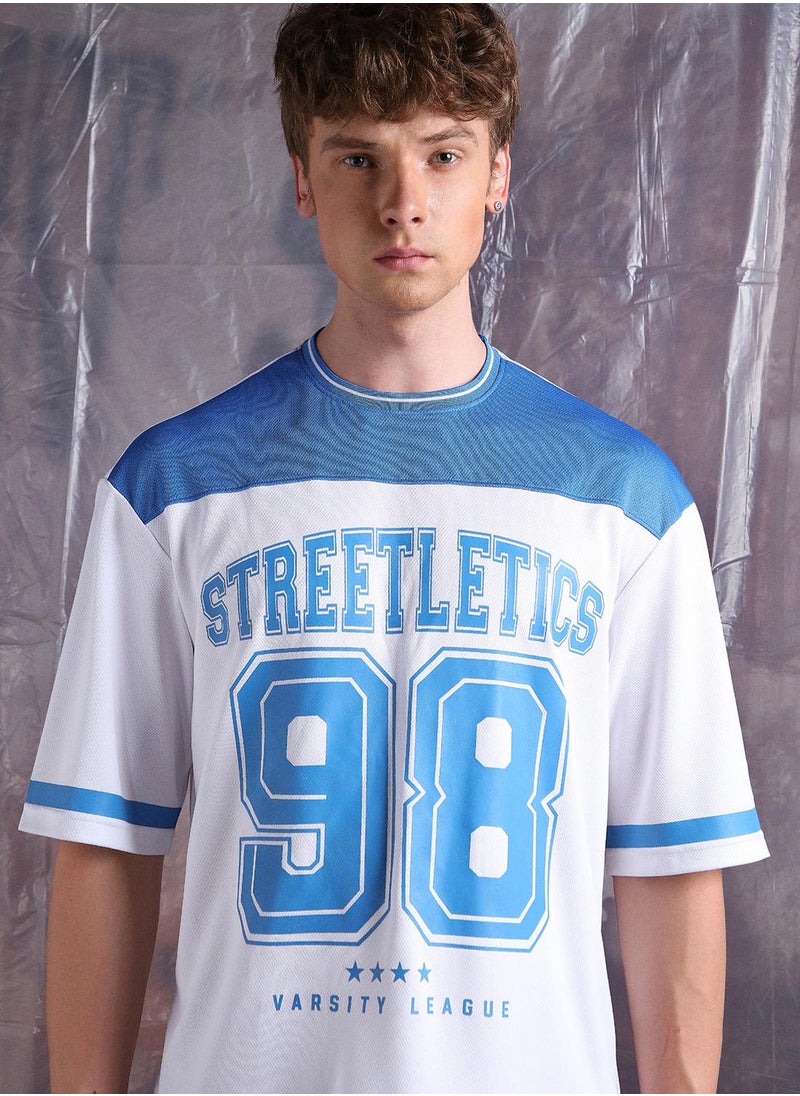 Hubberholme - White Oversized Tshirts Printed design crafted from 100% Polyester featuring Half Sleeve with Slip on closure. - Image 1