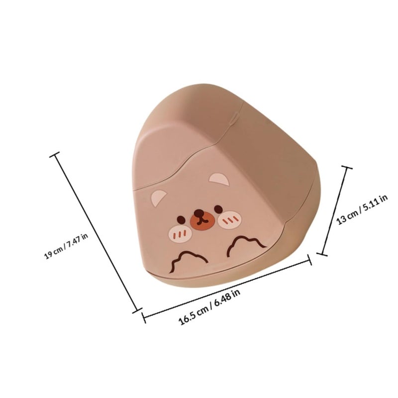 Mini Desktop Trash Can with Lid Cute Cartoon Table Garbage Bin Small Storage Dustbin for Home Office Car Use - Image 2
