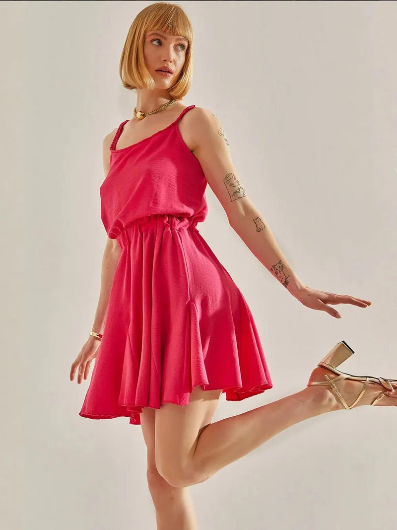 بيانكو لوتشي فستان لوتشي ميني بفيونكة وإغلاق برباط