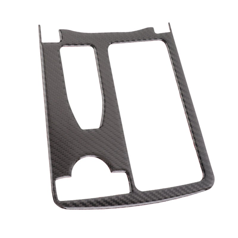 Carbon Fiber Water Cup Holder Trim Real Carbon Fiber Material Weather Proof - Self Adhesive Design Center Console Water Cup Holder Trim Cover for C-Class W204 07-13 - Image 4