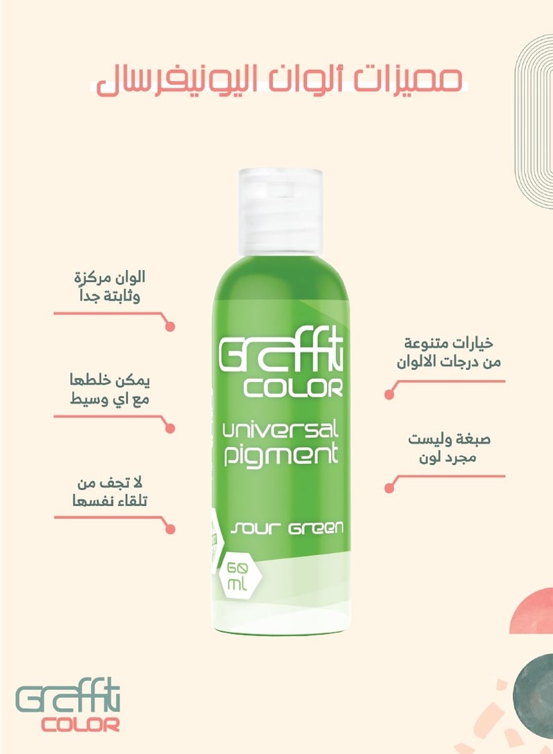 Graffiti Resin Graffiti Color Universal Pigment Sour Green 60 ml - Image 2