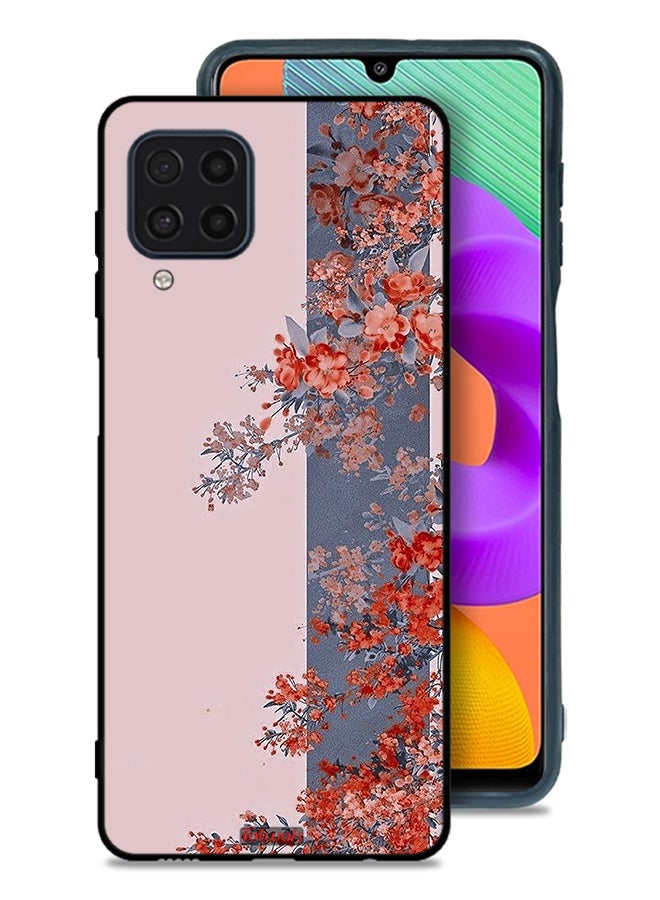 Tolwak Samsung Galaxy M32 4G Protective Case Cover Tree Leaves And Flowers Art - Image 1