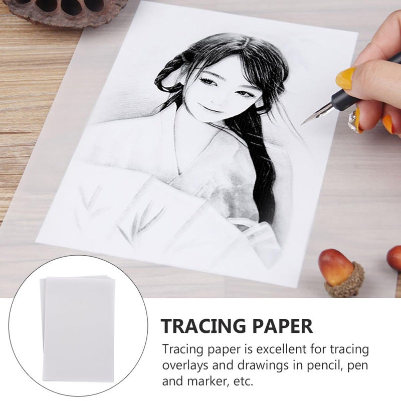 White Translucent Tracing Paper 150 Sheets For Sketching Engineering Drawing And DIY Crafts - Image 5