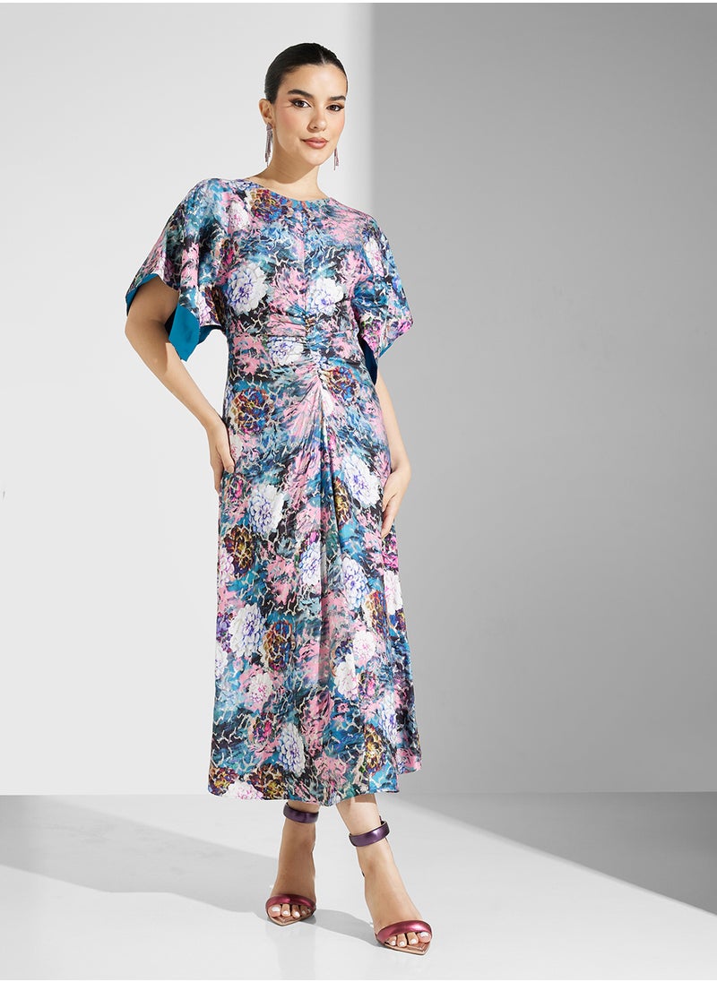 Closet London Gold Kimono A-Line Dress  - Image 4