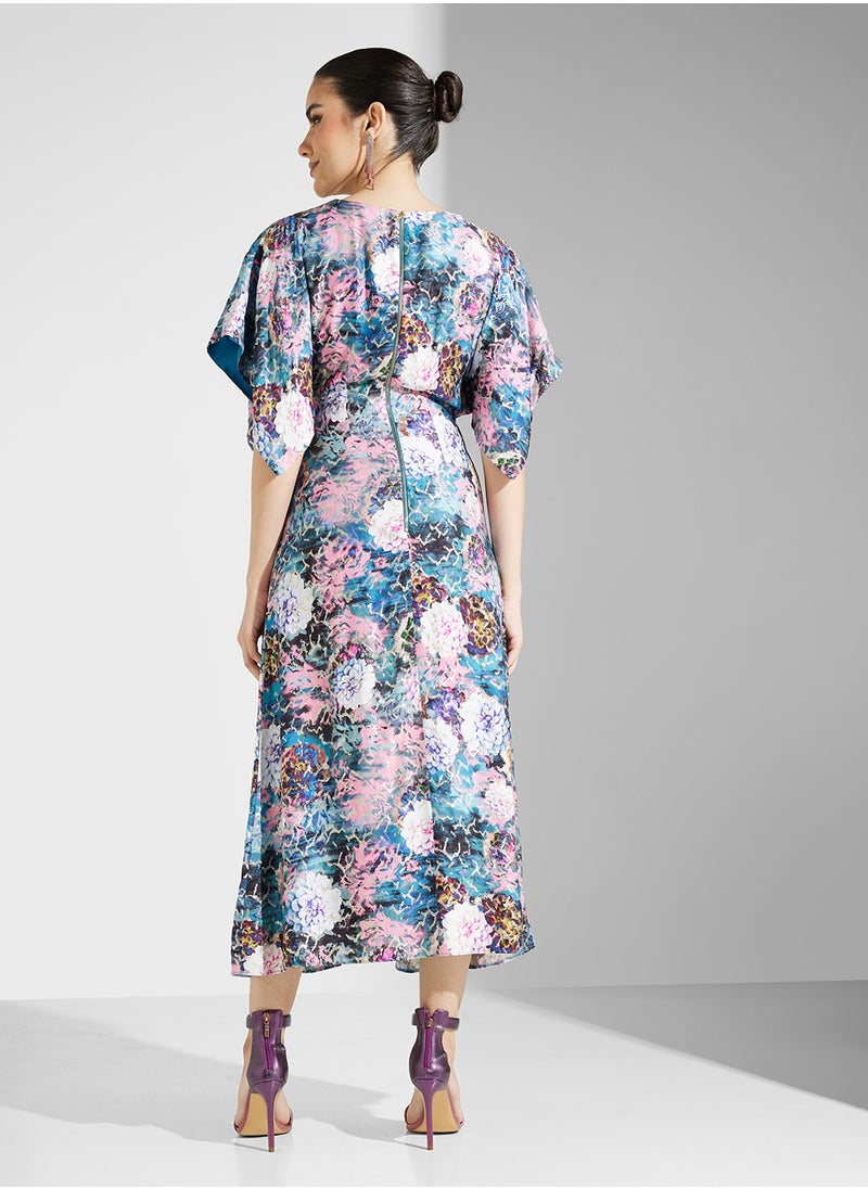 Closet London Gold Kimono A-Line Dress  - Image 2