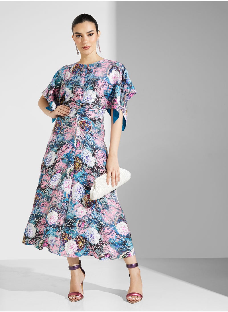Closet London Gold Kimono A-Line Dress  - Image 1
