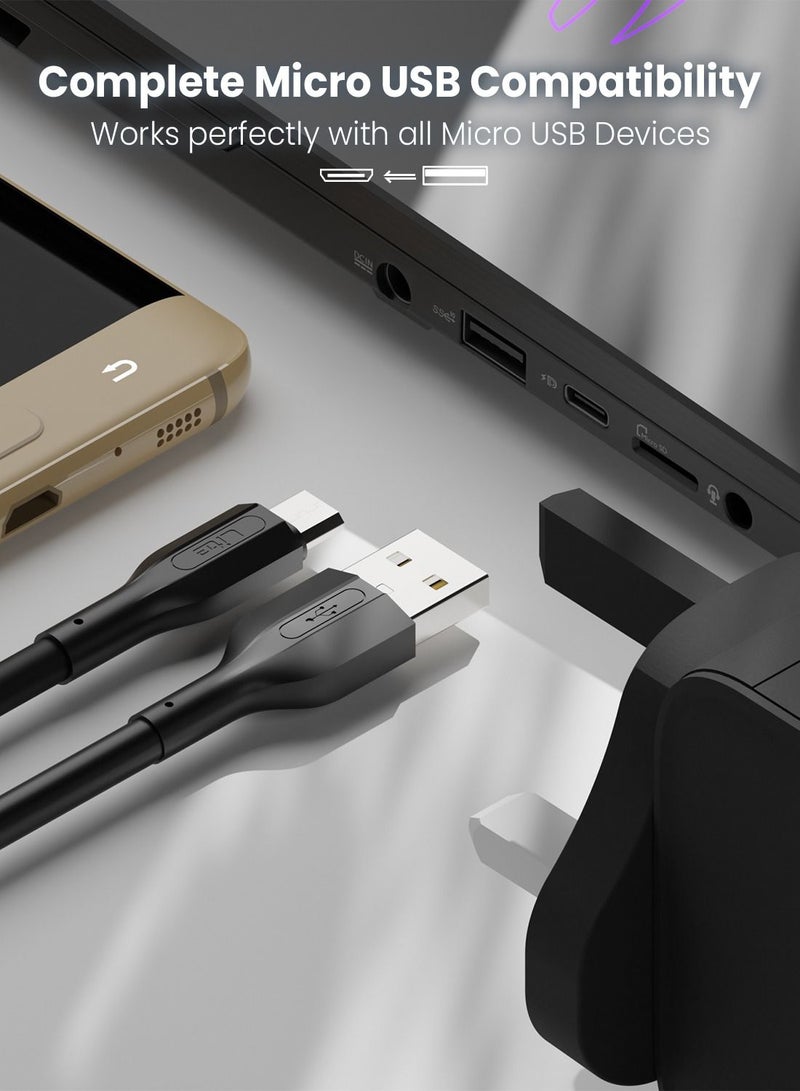 Moxedo Lite USB to Micro USB Fast Charging Cable 1M Compatible for Samsung Galaxy S7 S6 Edge J7 S5, Note 5 4, LG, HTC, Sony, Xbox One, PS4, Kindle, MP3, Tablet  (Black) - Image 5