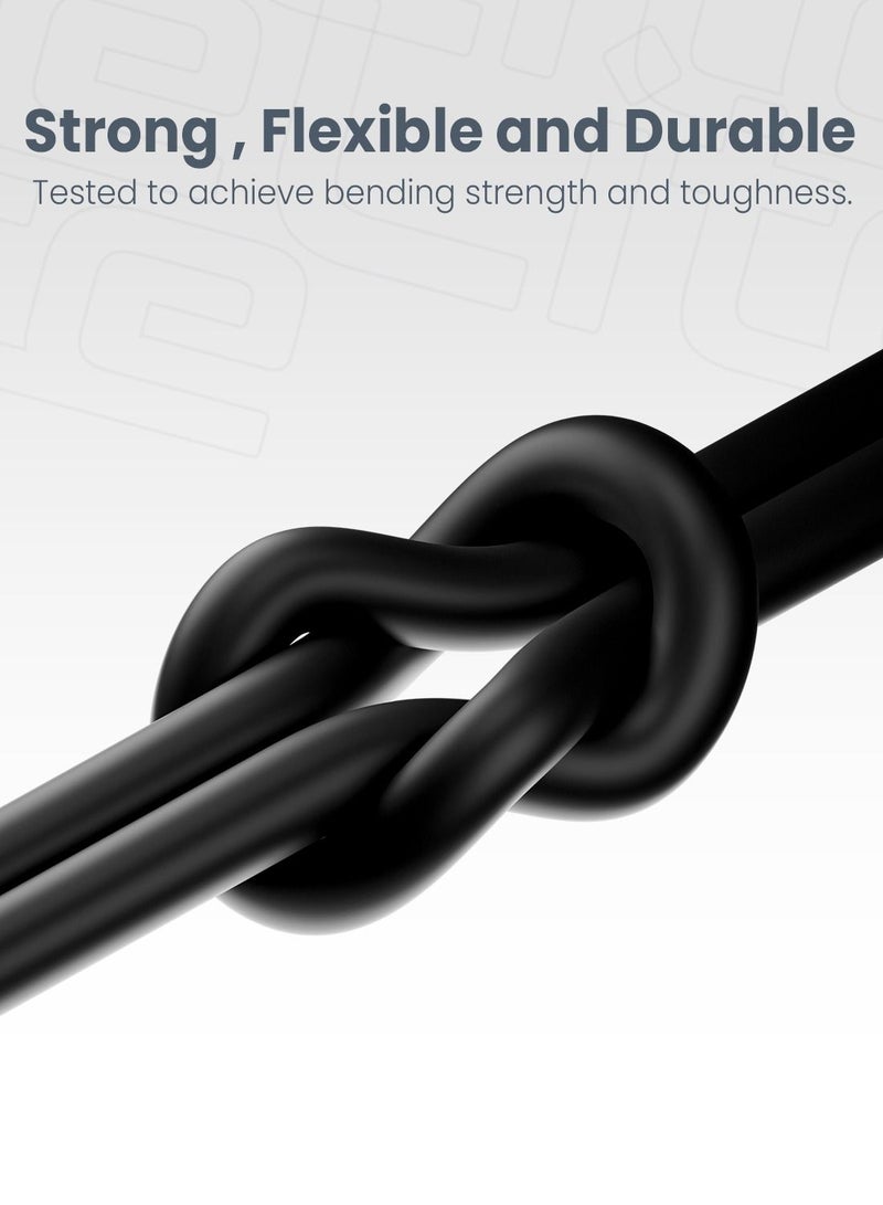 Moxedo Lite USB to Micro USB Fast Charging Cable 1M Compatible for Samsung Galaxy S7 S6 Edge J7 S5, Note 5 4, LG, HTC, Sony, Xbox One, PS4, Kindle, MP3, Tablet  (Black) - Image 2