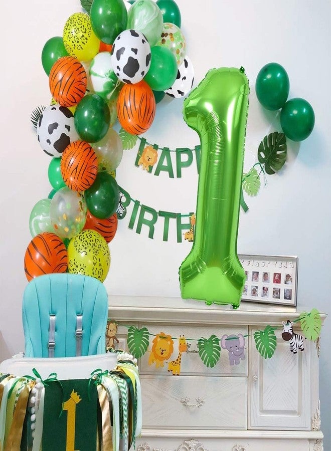 TONIFUL 40 Inch Large Green Numbers Balloons 0-9, Number 7 Digital 7 Helium Balloons, Foil Mylar Big Number Balloons for Birthday Party Anniversary Supplies Decorations - Image 3