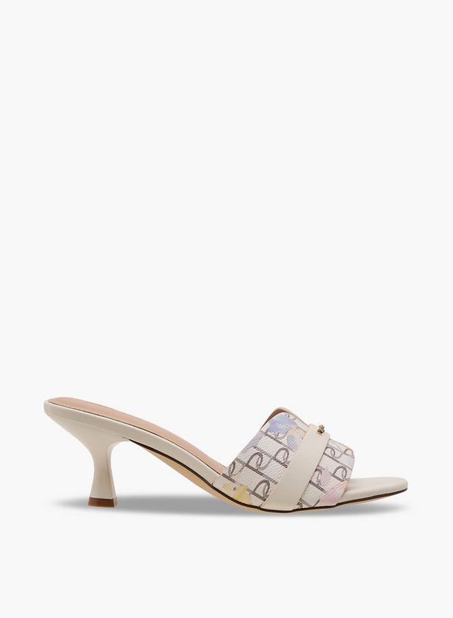 Paprika Women Printed Kitten Heel Sandals - Image 3