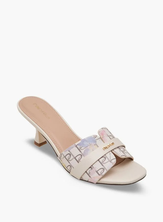 بابريكا Women Printed Kitten Heel Sandals