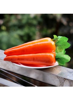 Crystu Crystu Artificial Carrot Artificial VegetablesFruitsSpices for Decoration Carrot Artificial Vegetables for Home Decor Artificial Vegetables for Decoration Pack of 2 pc  - Image 4