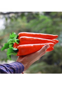 Crystu Crystu Artificial Carrot Artificial VegetablesFruitsSpices for Decoration Carrot Artificial Vegetables for Home Decor Artificial Vegetables for Decoration Pack of 2 pc  - Image 3
