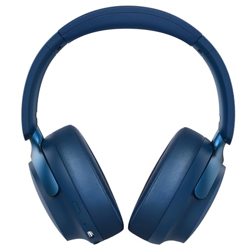 RORSOU B8 Bluetooth Headphones Over Ear 6 EQ Music Modes and 50H Playtime Deep Bass Wireless Headphones with Mic Lightweight Folding HiFi Stereo Headset for iPadTravelTabletPCHome Blue - Image 3