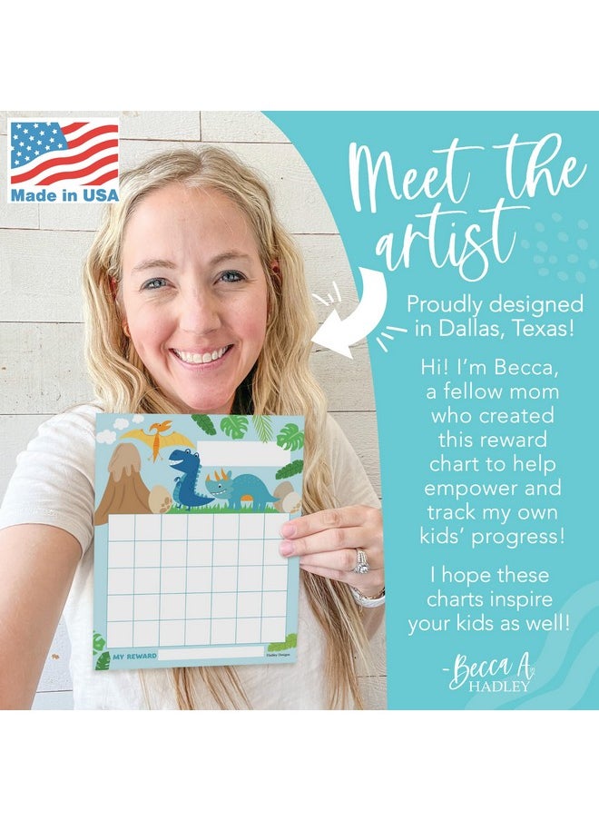 Hadley Designs Hadley Designs Sticker Chart For Kids Behavior - 25-pack Sticker Reward Chart For Kids, Sticker Charts For Kids Incentives, Star Chart For Kids Behavior, Incentive Chart For Home and Classroom Use  - Image 2