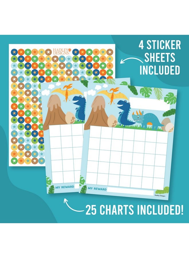 Hadley Designs Hadley Designs Sticker Chart For Kids Behavior - 25-pack Sticker Reward Chart For Kids, Sticker Charts For Kids Incentives, Star Chart For Kids Behavior, Incentive Chart For Home and Classroom Use  - Image 3