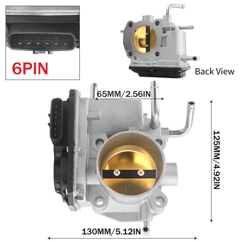 DOSKJOK 22030-0H030 Electronic Throttle Body Assembly Replacement for Camry 2007-2011 Corolla 2009-2012 Matrix 2009-2013 RAV4 2006-2008 Solara 2007-2008 HS250h 2010-2012 xB 2008-2015 tC 2010 - Image 2