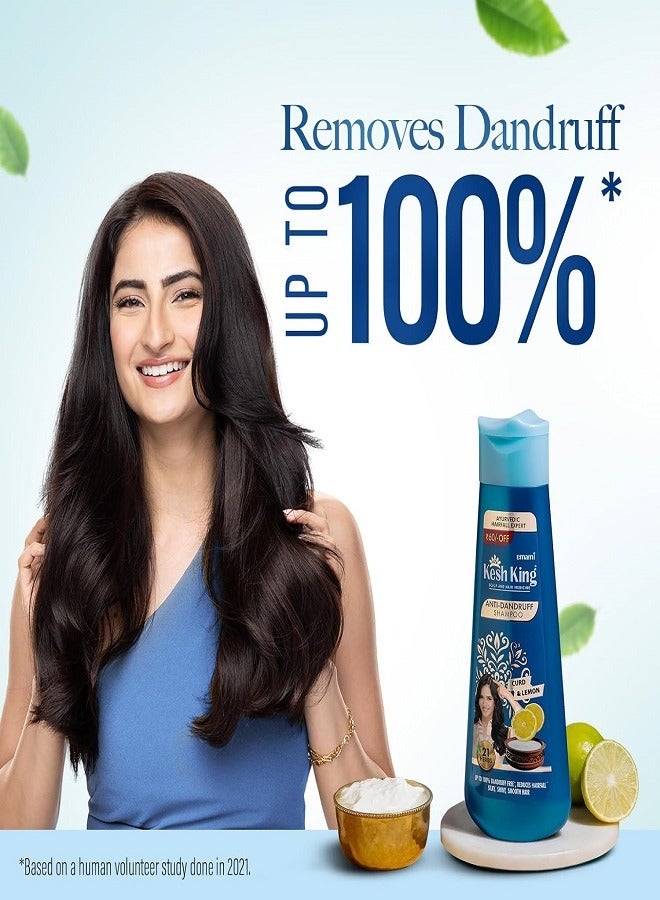 Kesh King Ayurvedic Anti-Dandruff Shampoo Soothes itchy Scalp 21 Herbs Curd & Lemon 340 ml - Image 2