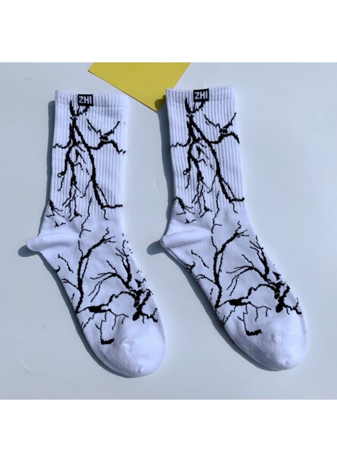 KUYING Fashion Anti Slip Breathable Sports Socks Six Piece Set 