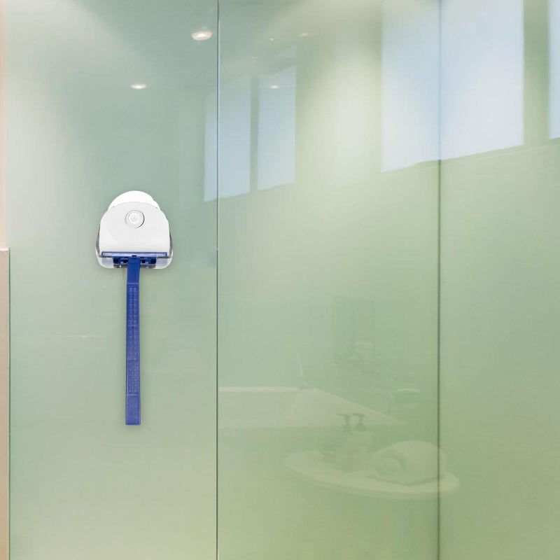 2Pcs Shower Razor Holder with Suction Cups Bathroom Storage Organizer White - Image 4