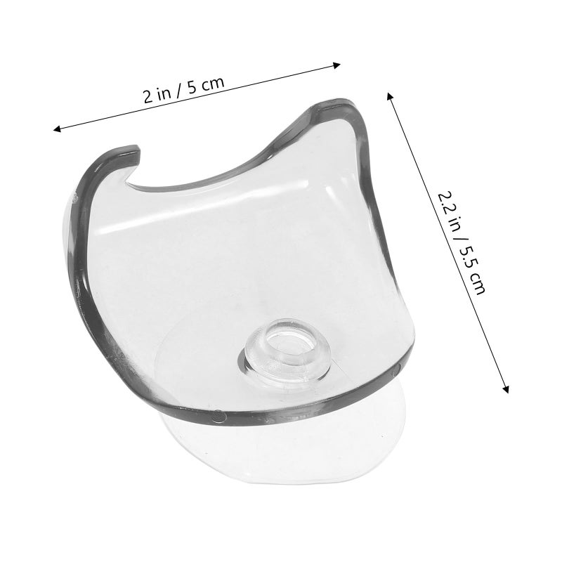 2Pcs Shower Razor Holder with Suction Cups Bathroom Storage Organizer White - Image 3
