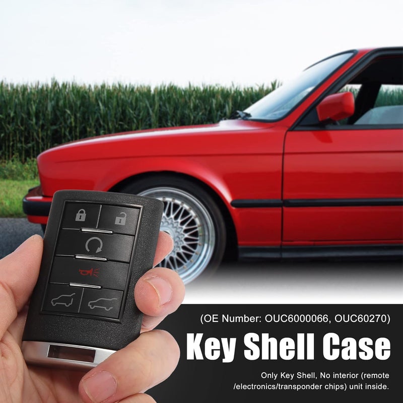 uxcell غطاء جهاز التحكم عن بعد بـ 6 أزرار لسيارة كاديلاك إسكاليد - Image 2