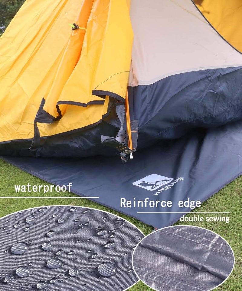HIKEMAN Hexagonal Tent Footprint,1-4 Person Ultralight Waterproof Tent Tarp Ground Sheet Mat with 6 Tent Stakes for Camping Hiking Picnic Backpacking(M) - Image 3