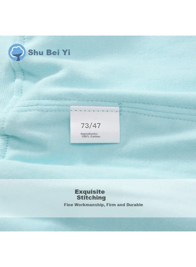 Shu Beiyi Shubeyi 2-pack Baby High-waist Pants, Children's Tummy Protection Trousers, Warm Baby Sleep Pants, Spring Style, Boys And Girls Autumn Pants, Green, Size 80 - Image 4