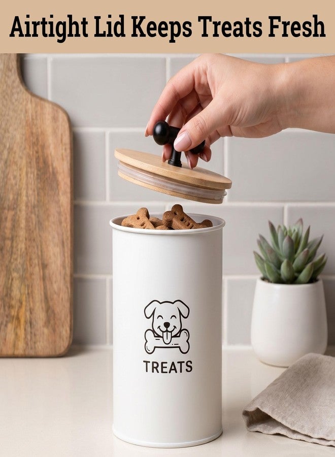 HB Design Co. Dog Treat Container Airtight, 4.6"W x 6"H, Powder Coated, 6 Cup Capacity - Image 3