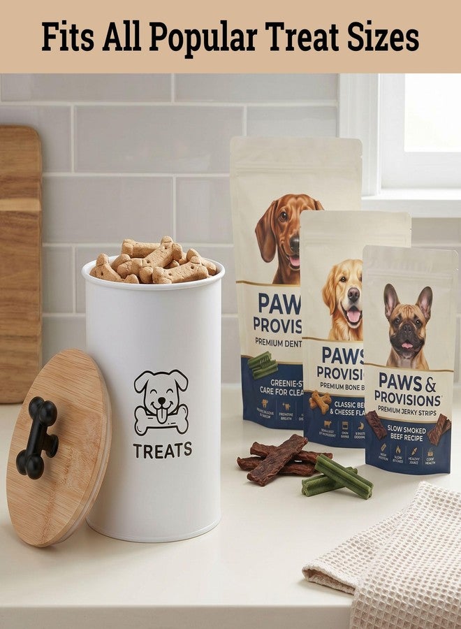 HB Design Co. Dog Treat Container Airtight, 4.6"W x 6"H, Powder Coated, 6 Cup Capacity - Image 4