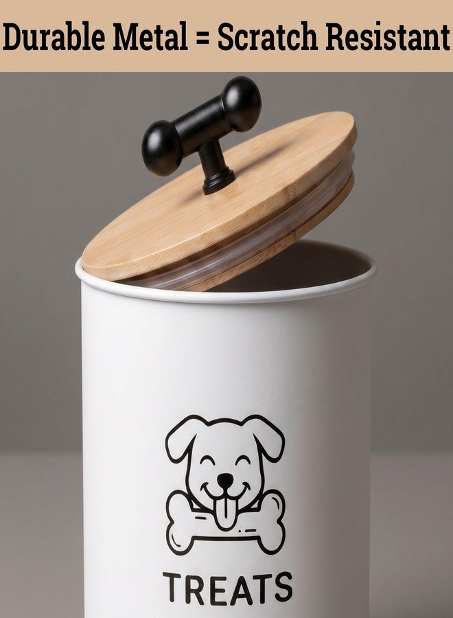 HB Design Co. Dog Treat Container Airtight, 4.6"W x 6"H, Powder Coated, 6 Cup Capacity - Image 5