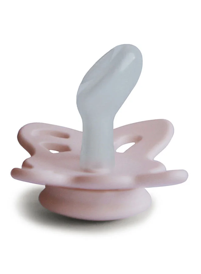 فريج Butterfly Anatomical Silicone Baby Pacifier 0-6M Blush Size 1