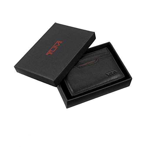 TUMI - Delta Money Clip Card Case Wallet - RFID Blocking Wallet for Men - Premium Leather - Pockets & Card Holder - Black - Image 5