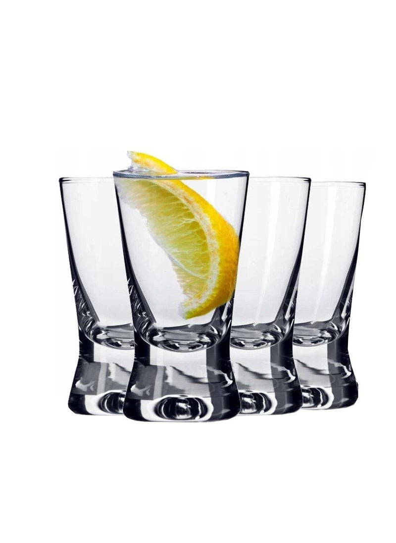 Krosno Krosno Shot glass ( X-LINE ) 25ml Set Of 6 Shot Glasses, Heavy Base Shot Glasses  - Image 2