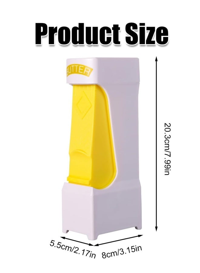 Butter Cutter Slicer, Pressing Style Butter Slicer Click with Stainless Steel Blade Butter Dispenser Stick to Store Butter Slicing Tool for Bread Toast Kitchen, without Dirtying Hands - Image 2