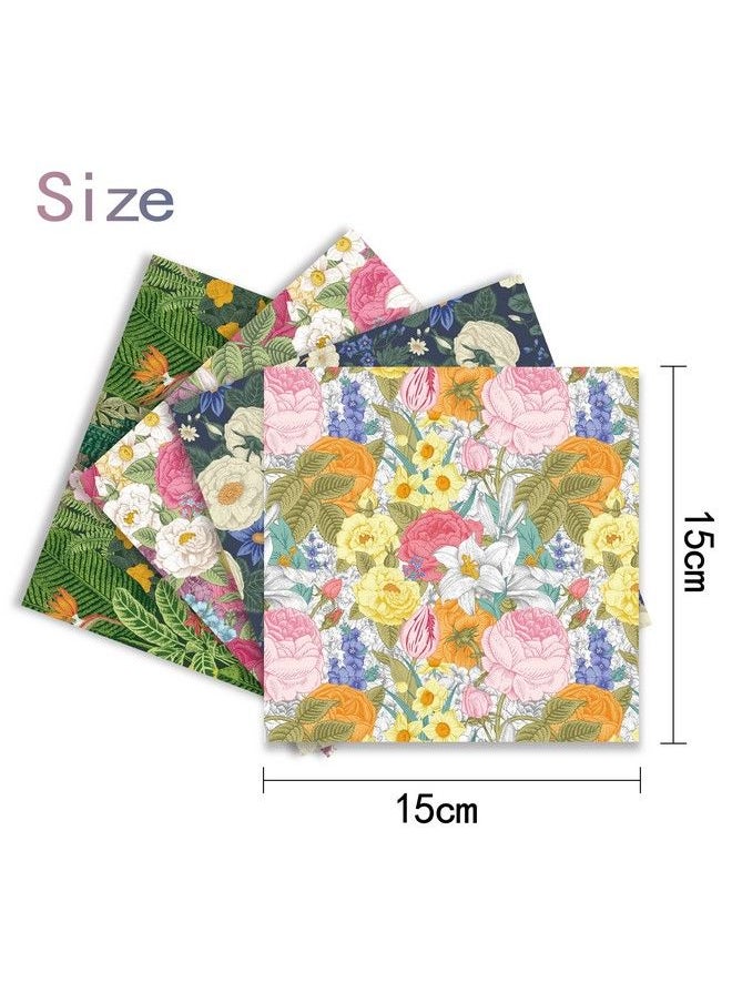 Qianshan Origami Paper Kit 50 Sheets 6 Inch Square Double Sided Color 10 Vivid Colors For Hand Crafts Origami Paper Arts Creativity.Flowers World  - Image 4