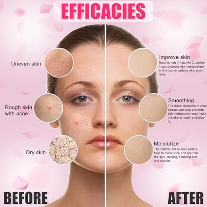 YMEYFAN Jelly Mask for Facial Professional - Bulgarian Rose Smooth Face Mask Skin Care, Hydrated Nourished Jelly Mask Powder, Gel Peel Off Mask for DIY Spa Salon, 17.6Fl Oz - Image 3