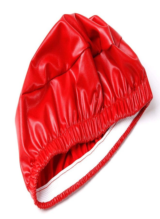 دينبيتيك أغطية كراسي Denpetec دائرية، مصنوعة من جلد البولي يوريثان المقاوم للماء، مزودة بقاعدة مرنة مانعة للانزلاق، مقاس 12 بوصة (بدون حشوة، لون أحمر) - Image 4