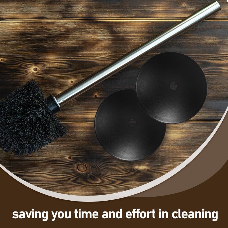 Set Of 2 Pp Bathroom Toilet Brush Covers With Odor Blocking And Splash Proof Feature Anti Stain White Cleaning Accessories For Home - Image 4