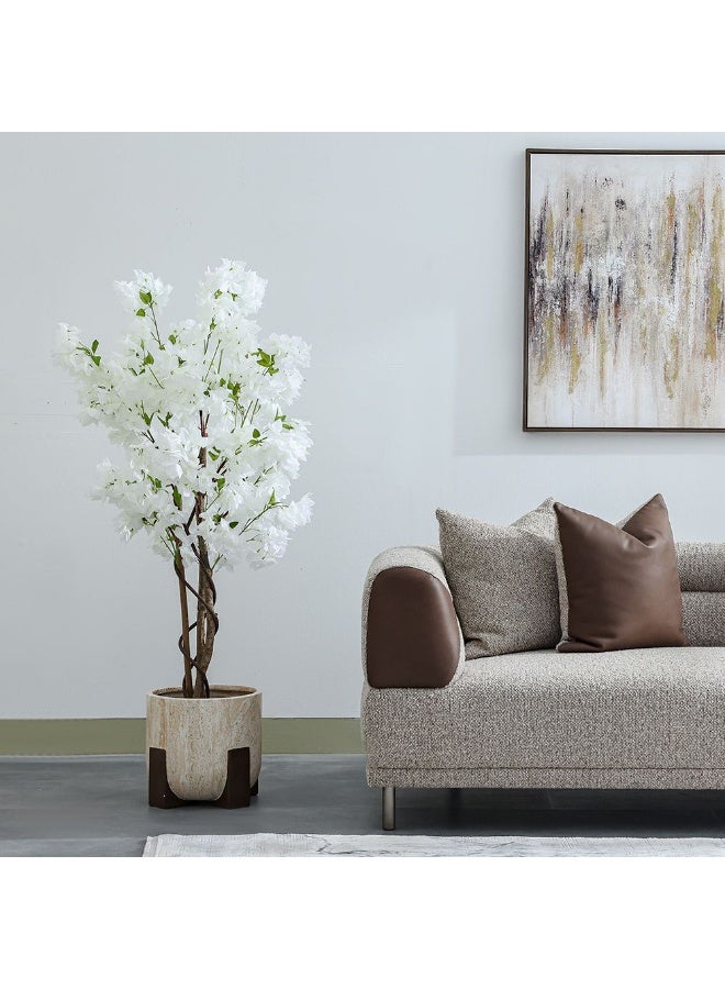 DANUBE HOME Cherry Blossom Artificial Tree – 150 cm Tall Faux Flowering Tree, Stylish Indoor Décor for Living Rooms, Offices & Events - Image 5