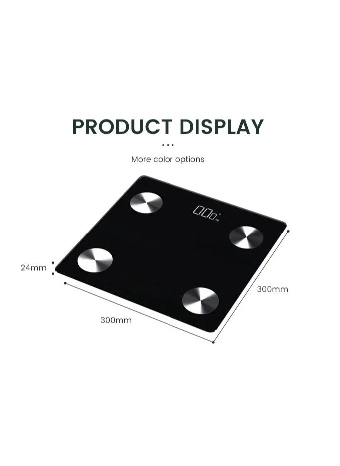 VIO - Smart Digital Weighing Scale with Bluetooth Connectivity High Precision Sensors Tempered Glass Auto On Off LCD Display and App Integration for Body Weight and Health Tracking - Image 1
